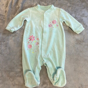 Love'n Cuddles - velour footed  sleeper. Size 3 months